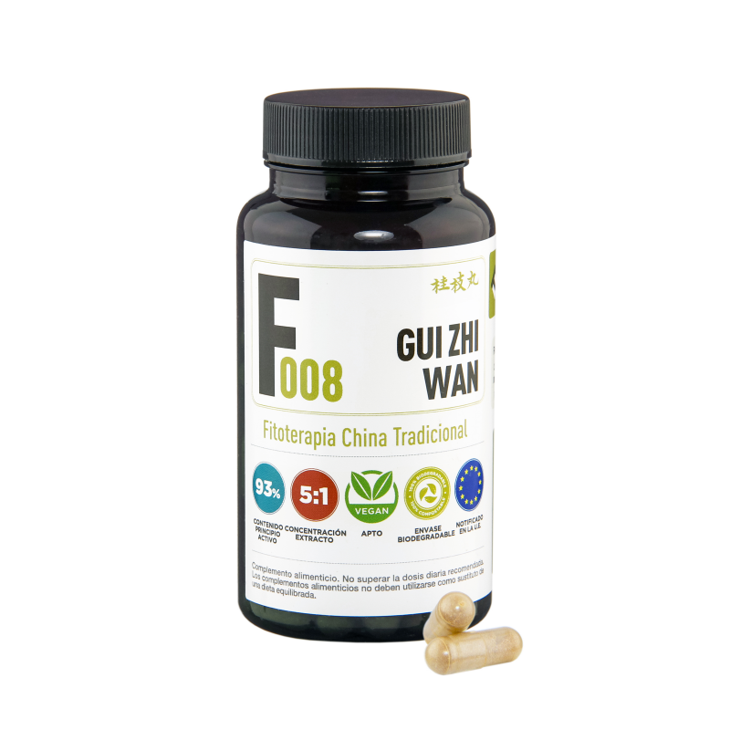 Gui Zhi Wan Cinnamon Twig Pill 450mg 100 Capsules (5:1 Concentrated Extract) TCM Chinese Herbal Wind-Cold Bottle Fitoki F008 All