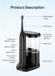 <span class=keywords><strong>Irrigador</strong></span> Bucal Eléctrico Doméstico de 500 ml con Cabezales de <span class=keywords><strong>Cepillo</strong></span> y 5 Modos para Limpieza Dental, Resistente al Agua IPX7 - Product Image 6