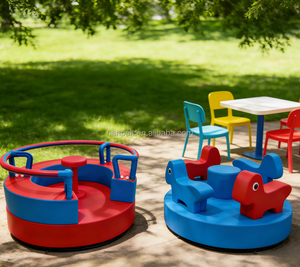 Carrusel Eléctrico Giratorio Personalizado para Niños, de Interior/Exterior, para Fiestas en Casa y Alquiler de Eventos, de PVC/Vinilo - Product Image 1