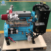 Générateur Ricardo Diesel 4100D 4102ZD 4105ZD 30kva 40kva 50kva 4 temps 75HP, démarrage électrique, refroidissement par eau, pompes d'irrigation