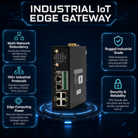 Passerelle IoT industrielle X700 4G LTE avec calcul en périphérie, protocole Modbus MQTT pour la surveillance à distance des PLC et l'acquisition de données