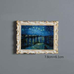 Lot de 5 autocollants magnétiques puissants Van Gogh – Collection de tableaux célèbres – Décoration intérieure élégante – Logo en plastique – Cadeau idéal pour anniversaire de famille - Product Image 3