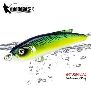 Hunthouse personnalisé en gros ABS en plastique 140mm naufrage mer appâts de pêche crayon leurre - Product Image 1