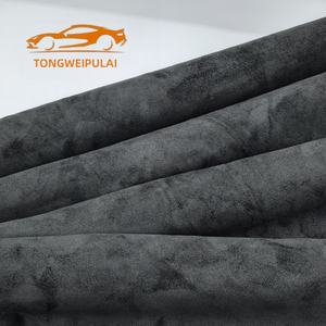 نسيج مخملي ناعم للغاية من الألياف المخملية من جلد الغزال المنقش ، مخملي عالي الثبات ، منسوجات ممتازة ومنتجات جلدية - Product Image 2