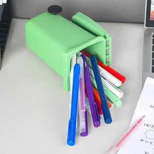 Vente en gros de bacs de rangement en plastique multifonctionnels créatifs pour bureau, mini poubelles de bureau, mini bacs à déchets, porte-stylos - Product Image 4