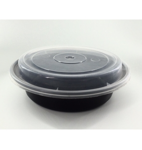 Recipientes redondos de plástico para microondas con tapas, recipientes desechables de PP para comida para llevar, paquete al por mayor. - Product Image 6