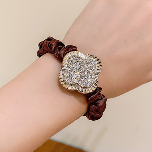Fête Nuit Cheveux Chouchou Magnifique <span class=keywords><strong>Strass</strong></span> Soie Cheveux Cravates pour Filles Fantaisie Cheveux Décorations - Product Image 6