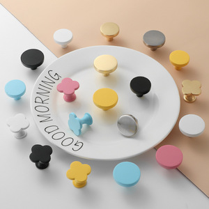 Modern Round Drawer <b>Knobs</b> Zinc Alloy Durable For Children's Furniture - Product Image 2