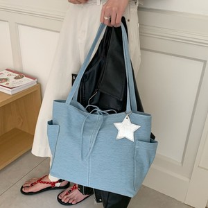 Denim Star <b>Canvas</b> Tote <b>Bag</b> Blue <b>Large</b> Capacity Shoulder <b>Bag</b> For Women Everyday Use Spring 2026 - Product Image 2