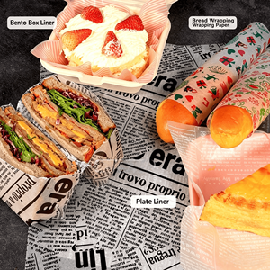 Papel Encerado para Envolver Alimentos, Personalizado al por Mayor con Logotipo e Impresión a Medida, Grado Alimenticio, Antigrasa, para Hamburguesas y Carnes Frías - Product Image 2