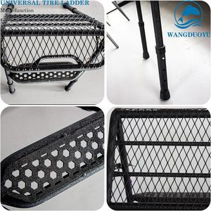 Échelle de Pneu Universelle en Acier Carbone <span class=keywords><strong>pour</strong></span> SUV, Pliable, Réglable en Hauteur, Peut Supporter des Pneus de 30 Pouces, Convient aux Accessoires de Camionnette Tacoma - Product Image 6