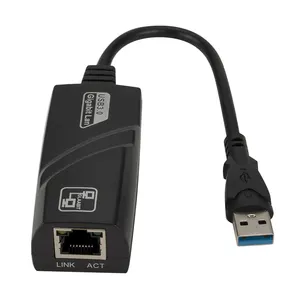 Computador rede USB 3.0 para Ethernet adaptador RJ45 LAN Gigabit adaptador para 10/100/1000Mbps