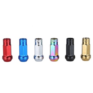 M12 * 1.5 Xe Phổ Lốp Khóa Nuts Chống Trộm Wheel Nut 20 Cái Nuts + 1 Cái Chìa Khóa - Product Image 1