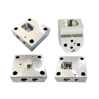 Support de montage moteur en aluminium usiné CNC sur mesure, bloc de soupape, alliage 6061 anodisé, pièces de rechange pour l'automatisation