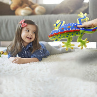 Reptilien réaliste Animal doux grenouille avec taches coloré Gecko enfants apprentissage jouer jouet Durable en peluche lézard