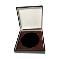 Boîte cadeau multi-usages en bois à motif noyer noir pour téléphones portables et articles de luxe, personnalisable avec logo