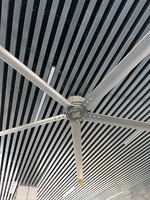 VFans Vente en gros Ventilateur de plafond HVLS à entraînement direct PMSM 11-17 pieds, type industriel, pour entrepôt et grande haleine d'air pour bâtiment d'élevage