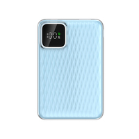 Chargeur portable magnétique sans fil 2-en-1 haute capacité 10000 mAh avec support et affichage LED numérique, charge rapide PD 22,5W/18W/20W, OEM