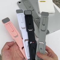 Support d'ordinateur portable adhésif de bureau, mini, invisible, pliable, avec dissipation thermique