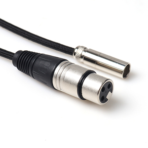 Câble audio en nylon tressé <span class=keywords><strong>XLR</strong></span> femelle à 3 broches vers Mini <span class=keywords><strong>XLR</strong></span> mâle pour appareils photo microphones appareils d'enregistrement - Product Image 5