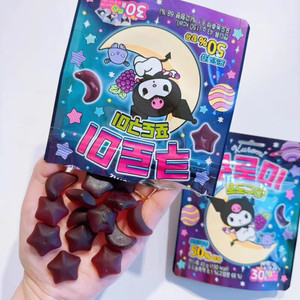 Venta al por mayor coreano Seoju Star-and-Moon Uva Sabor Gummy Candy Kuromi Big Eyed Frog <span class=keywords><strong>Fruit</strong></span> Soda Gummy - Product Image 4