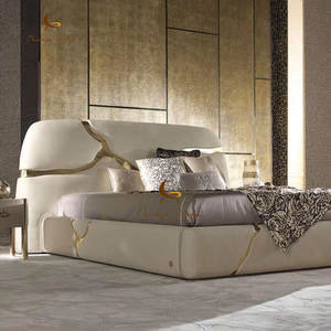 Cama King Size de Estilo <span class=keywords><strong>Italiano</strong></span>, Moderna y Lujosa, con Cabecera - Product Image 3