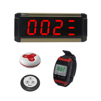 D'appel sans fil Système D'appel Serveur Serveur Service Système De Radiomessagerie pour Restaurant Récepteur De Montre-Bracelet boutons D'appel