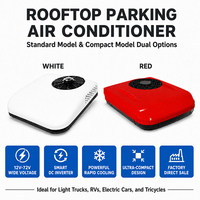 Climatiseur de toit tout-en-un LXRV 12/24/48/60/72V avec chauffage et refroidissement en option, compresseur électrique à spirale 2200W