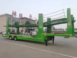 Semi-Flatbed Steel Transport Car Trailers For Sale Car Trailer With Mobile House Car Carrier Semi Trailer
