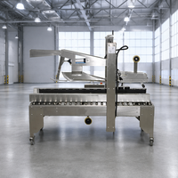 Machine à plier les rabats de cartons entièrement automatique Goldtec, machine à sceller les boîtes en carton, machine à sceller les cartons en acier inoxydable