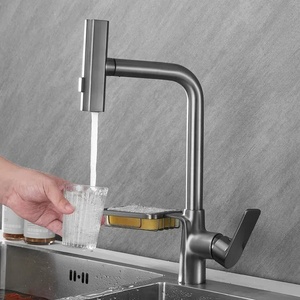 Modern Brass Pull Out Kitchen Mixer Tap Single Handle Flexible Kitchen With Pull <b>Down</b> Sprayer AT9308-DX Kitchen - Product Image 4