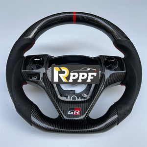 عجلة قيادة من ألياف الكربون الحقيقية بسعر منخفض من RPPF لسيارة تويوتا كورولا 2014-2017 - Product Image 1