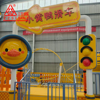 Sanly Attraction Train électrique sur rail pour enfants, pour parcs d'attractions et extérieur, manège pour enfants, petit train sur rail électrique