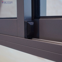 Ventanas Corredizas de Aluminio Fuson de Nuevo Diseño para Apartamentos Modernos, Eficientes Energéticamente, con Certificación NFRC AS2047 y Vidrio Templado Resistente a Huracanes