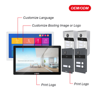 Mejor Precio, Proveedor Visible, Sistema de Intercomunicación Visual TCP/IP, Videoportero Tuya con Cable y Wifi, con Timbre para 2 Casas
