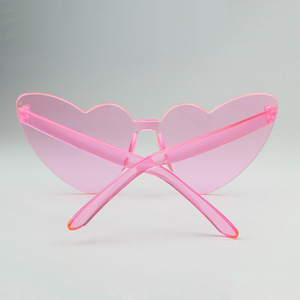 2024 Pub Crawl Promotionnel Logo Personnalisé Lunettes De Soleil En Forme De Coeur Rose Lunettes Lunettes Pour Articles De Fête Accessoires - Product Image 5