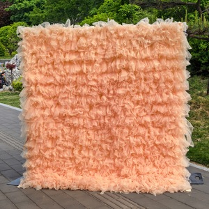 Nueva Tela de Cortina Romántica y Creativa, Tul con Volantes, Fondo de Moda, Adecuado para Decoración de Bodas y Fiestas - Product Image 4