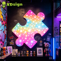 Lettres 3D personnalisées XDSign Ciel Étoilé, étanches IPX7, certifiées CE, pour signalétique publicitaire extérieure, utilisation en voiture ou en fête, Bluetooth
