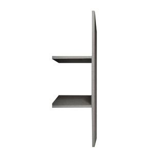 DIVISORE CON 2 RIPiani GRIGIO TEXTURIZZATO CM 43.2X56 H125 SPESSORE 2.5 - Product Image 1