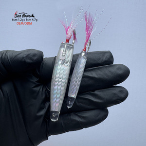 Señuelos de <span class=keywords><strong>Pesca</strong></span> de Arrastre al por Mayor de 6cm y 8cm, Señuelos de <span class=keywords><strong>Pesca</strong></span> Tipo Cuchara de 60mm y 80mm para Agua Salada, Señuelos de <span class=keywords><strong>Pesca</strong></span> de Lucio Realistas en 3D - Product Image 4
