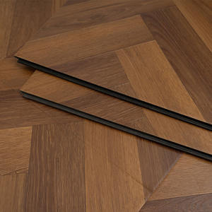 Parquet stratifié chevrons imperméable AC4, cœur HDF, système clic, motif grain de chêne, <span class=keywords><strong>pour</strong></span> salon moderne et hôtel, durable - Product Image 1