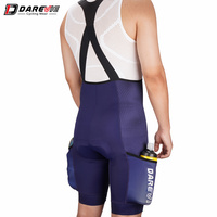 Cuissard de cyclisme Darevie personnalisé pour homme avec sangle en X, short de vélo avec 2 poches latérales, impression par sublimation, vente en gros