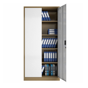 Armadietto Mobile Moderno in Acciaio con Piedistallo, Armadietto Portadocumenti Piccolo con Serratura per Ufficio, Casa, Camera da Letto o Archiviazione Mappe - Product Image 4