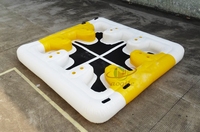 Île flottante gonflable géante pour 8 personnes, certifiée CE, en PVC, pour usage résidentiel et commercial