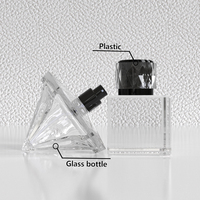 Flacon de parfum en verre de 70 ml de haute qualité, design pierres précieuses, forme diamant en cristal, flacon de parfum vide de luxe en verre