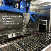 Ligne de production automatique de pulvérisation robotisée, machine de séchage et de revêtement UV IR pour pièces automobiles