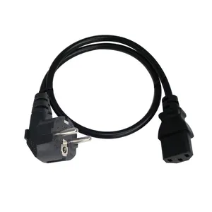 Cable de alimentación europeo (CEE7/7 a IEC320C13) 5 pies CEE7/7 enchufe europeo estándar Schuko Eu AC a C13