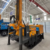Machine de forage de puits d'eau 200m, foreuse hydraulique mobile pour forage de puits en roche dure