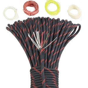 Cuerda de paracaídas roja <span class=keywords><strong>Tinder</strong></span> Fire Paracord, pulsera de Paracord de liberación rápida de 100 pies, Paracord de nailon 550 - Product Image 1