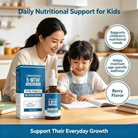 Gouttes liquides de L-Méthylfolate 5-MTHF pour enfants avec saveur de baies et méthylcobalamine pour un soutien nutritionnel quotidien – Complément alimentaire OEM&ODM